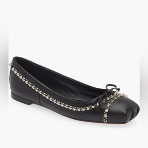 NWT Christian Louboutin Mamadrague Spike Ballet Flat